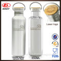 DS789V Brushed finished Custom 750ML 18/8 stainless steel vacuum hiking water bottle with company logo